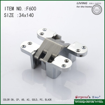 Cross concealed hinge torsion spring hinge